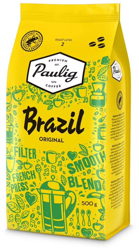 Paulig Brazil Original kahvipapu 500g - Teet ja kaakaot - 6411300166176 - 1
