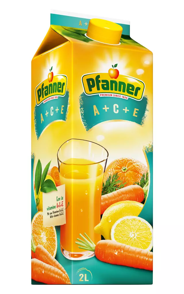 Pfanner A+C+E sekahedelmäjuoma 2L - Mehut, mehutiivisteet ja glögit - 9006900014476 - 1