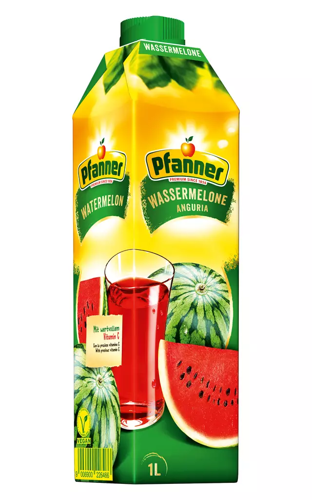 Pfanner vesimeloni 1L - Mehut, mehutiivisteet ja glögit - 9006900226466 - 1