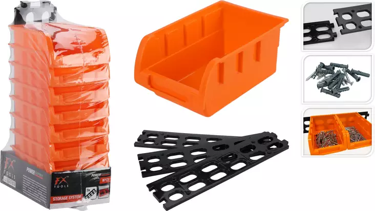 FX pinottava muovilokerosetti 8kpl - Säilytyslaatikot ja muovilaatikot - 8721037123136 - 1