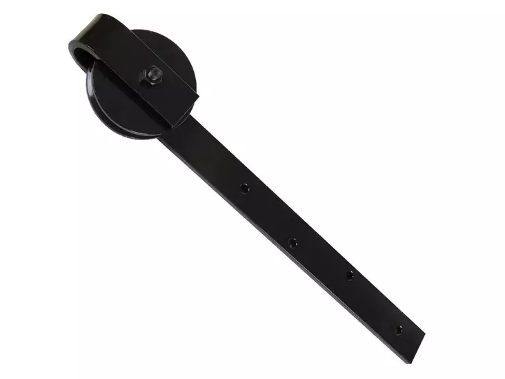 Pisla työntöovenpyörä 100mm/kantavuus 150kg musta - Ovenkahvat ja helat - 6414671990036 - 1