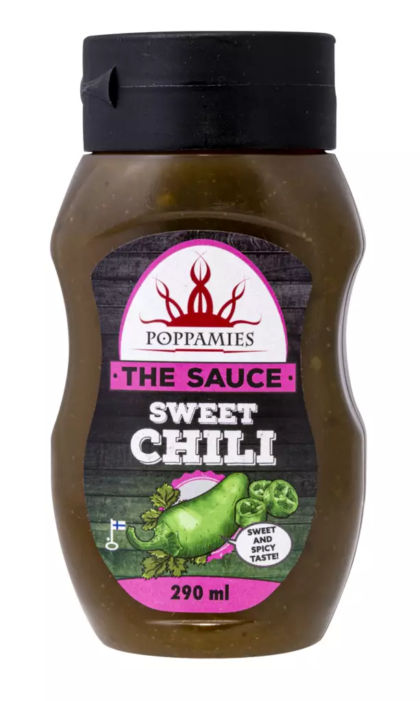POPPAMIES SWEET CHILI 290ML - Kissan hiekat - 6430034017486 - 1