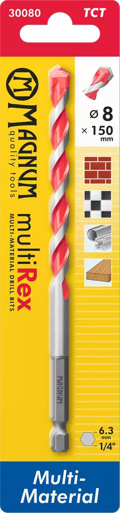 Poranterä MultiRex 8/150mm - Metalliporanterät - 6418868300806 - 1