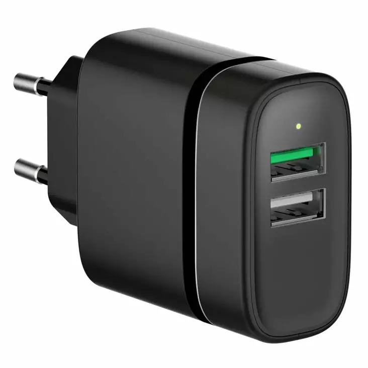 Prego USB-pikalaturi 2xUSB QC - Puhelintarvikkeet ja laturit - 6430037756016 - 1