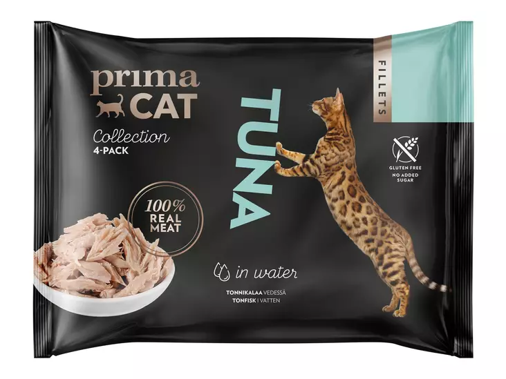 Primacat Fillets 4x50g tonnikalaa vedessä - Kissan märkäruoat - 6430069581266 - 1