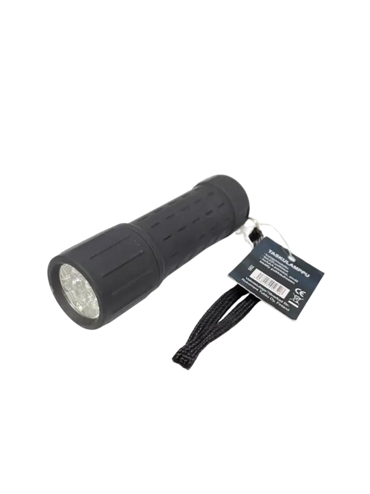 Pro1 taskulamppu 9xlediä kumitettu - Taskulamput - 6438159056526 - 1