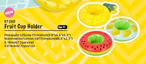 Pullo/tölkkikelluke Fruit 25x17x6cm - Kesälelut ja -pelit - 6920388663106 - 1