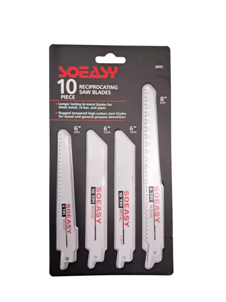 Puukkosahanteräsarja Soeasy 10-os - Puukko-ja pistosahanterät - 6438506027476 - 1