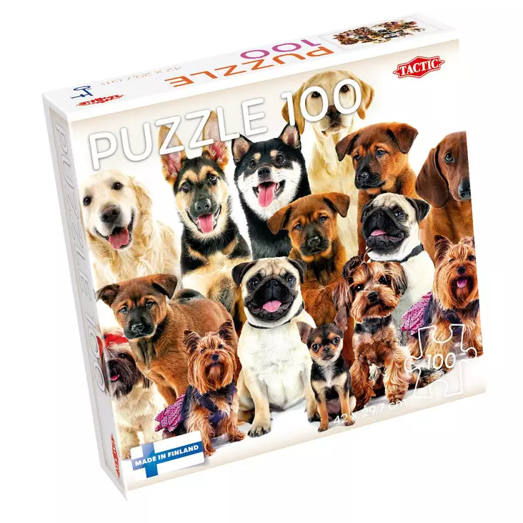 Puzzle lovers Group of Cute Dogs 100 - Palapelit ja pulmapelit - 6416739592336 - 1