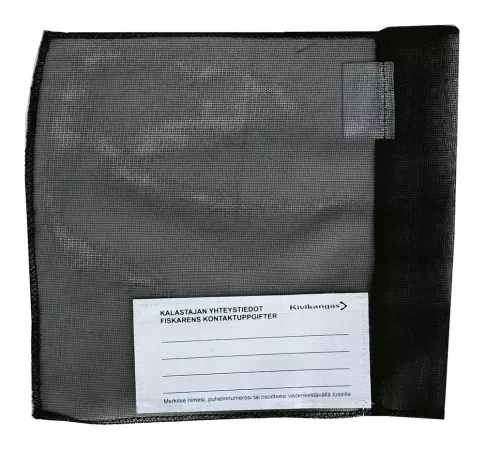 Pyydysmerkin lippu musta 22x22cm 2kpl - Pyydysmerkit ja verkkomerkit - 6418252250526 - 1