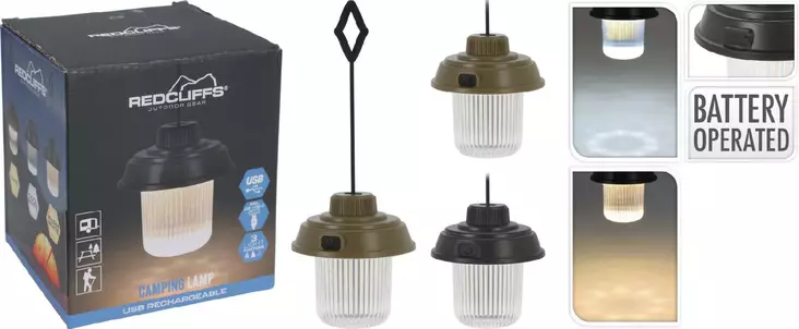 REDCLIFFS Camping valo usb-ladattava - Muut retkeilyvälineet - 8720573971256 - 1