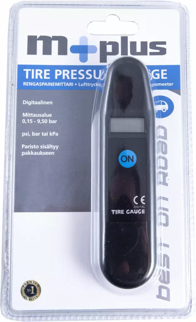 Rengaspainemittari digitaalinen 0.15-9.5 Bar - Renkaanvaihto ja rengastarvikkeet - 6419121124726 - 1