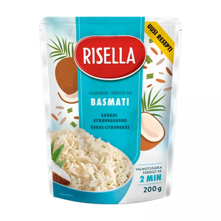 Risella basmati kookos sitruunar. 200g - Riisit - 8410184043236 - 1