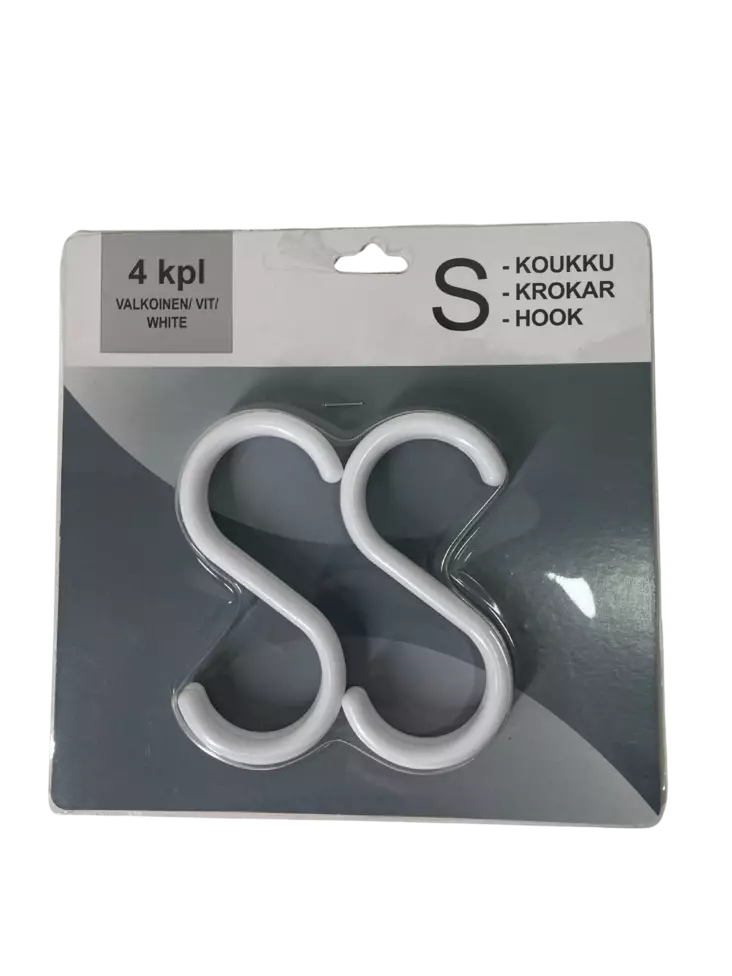 Roco muovinen S-koukku 4kpl - Amppeli- ja lyhtykoukut ja ketjut - 6438159918206 - 1