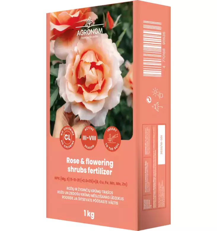 Ruusu- ja kukkivapensaslannoite 1kg - Puutarhalannoitteet - 4770168911536 - 1