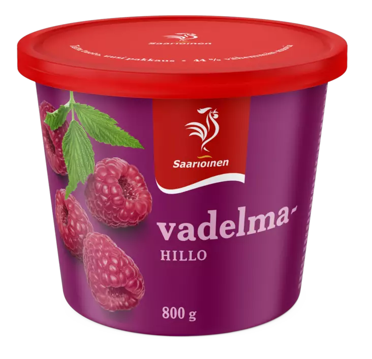 SAARIOINEN VADELMAHILLO 800G - Hillot ja marmeladit - 6412000016136 - 1