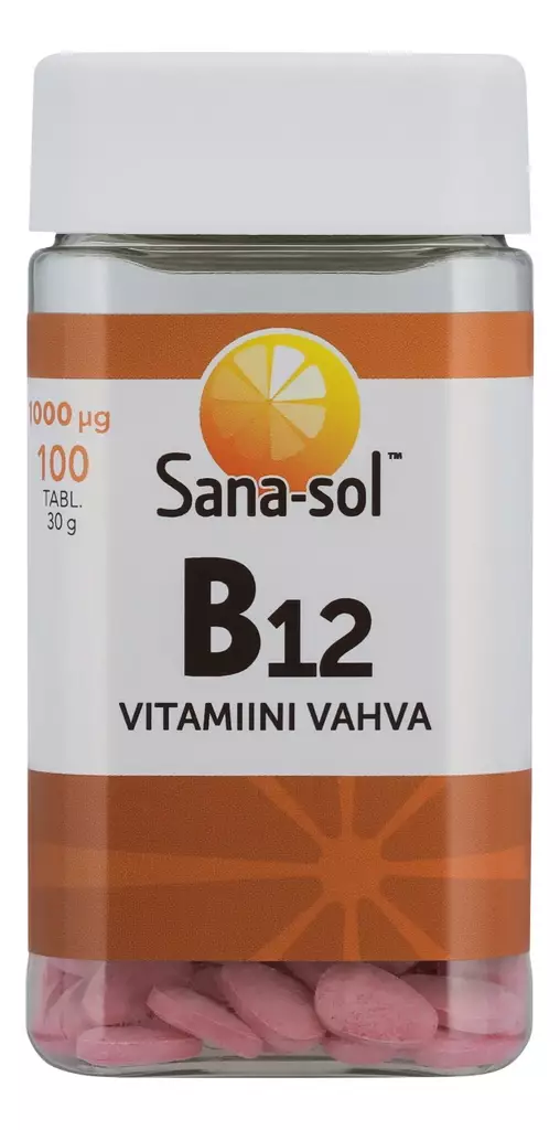 Sana-sol B12-vitamiini ravintolisä vahva - Vitamiinit ja mineraalit - 5702071381686 - 1