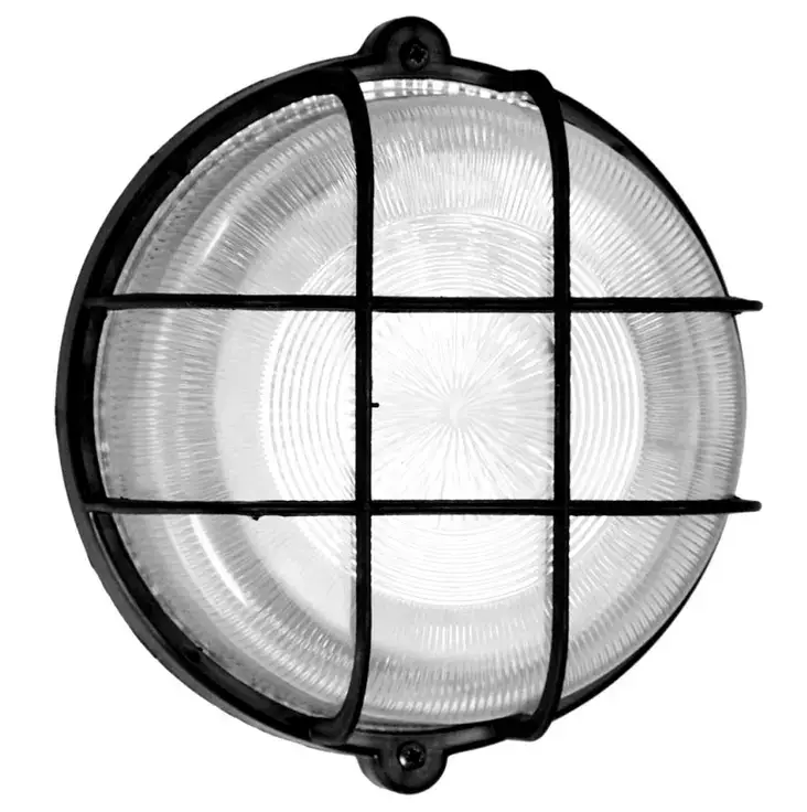 Saunavalaisin pyöreä musta IP44 - Kylpyhuone- ja saunavalaisimet - 4011160660016 - 1