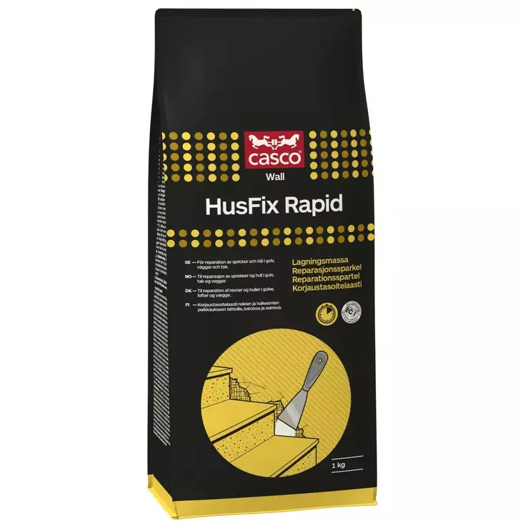 Seinätasoite Casco Husfix Rapid 1kg valkoinen - Tasoitteet - 7612895479156 - 1