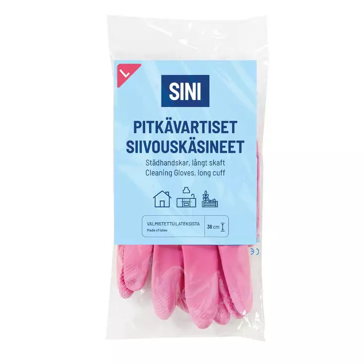 Sini Pitkävartiset siivouskäsineet l - Kumihanskat - 6423800321726 - 1