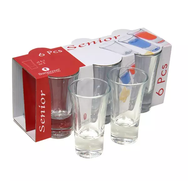 Snapsilasi senior 5,7cl 6kpl/pkt - Juomalasit - 8002713007736 - 1