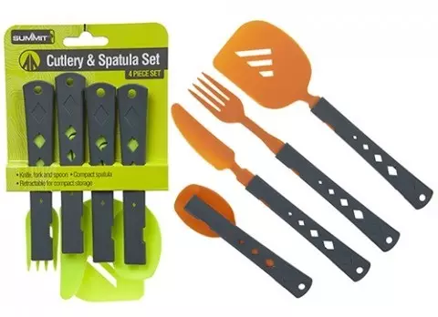 Summit ruokailuvälinesetti muovi - Retkiruokailu - 5035288124976 - 1