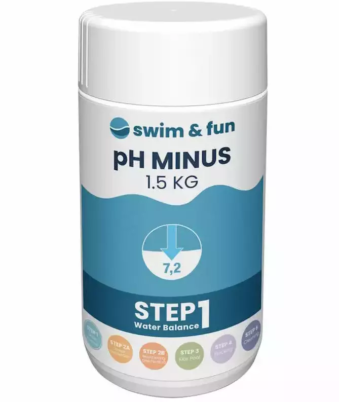 Swim&fun ph-minus 1,5kg - Allaskemikaalit ja -suodattimet - 5704841017146 - 1