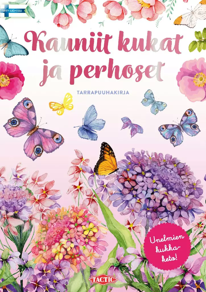 TacTic Kauniit kukat ja perhoset - Väritys- ja puuhakirjat - 6416739589596 - 1