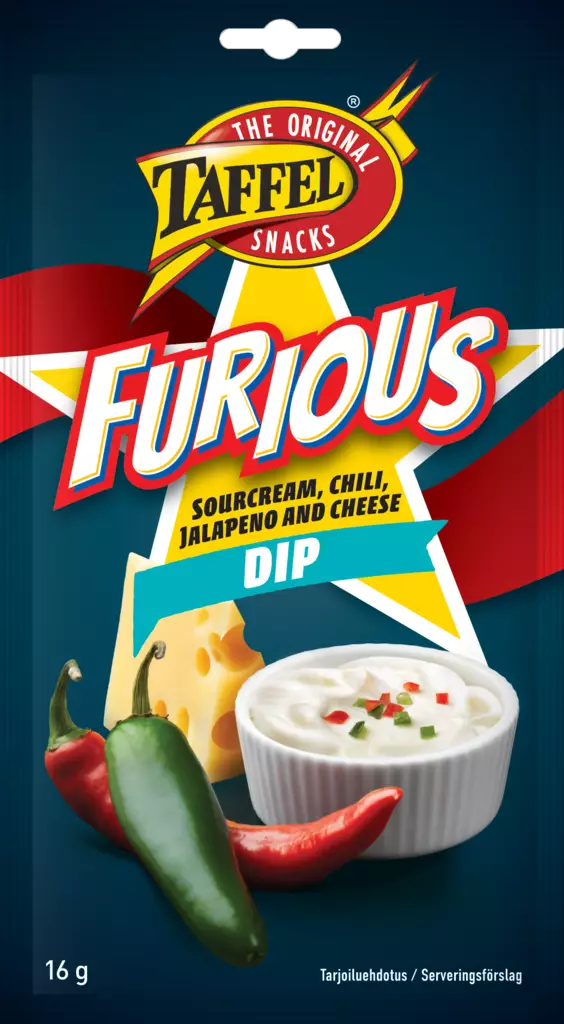 Taffel Furious dippi 16g - Dippijauheet - 6410381095566 - 1