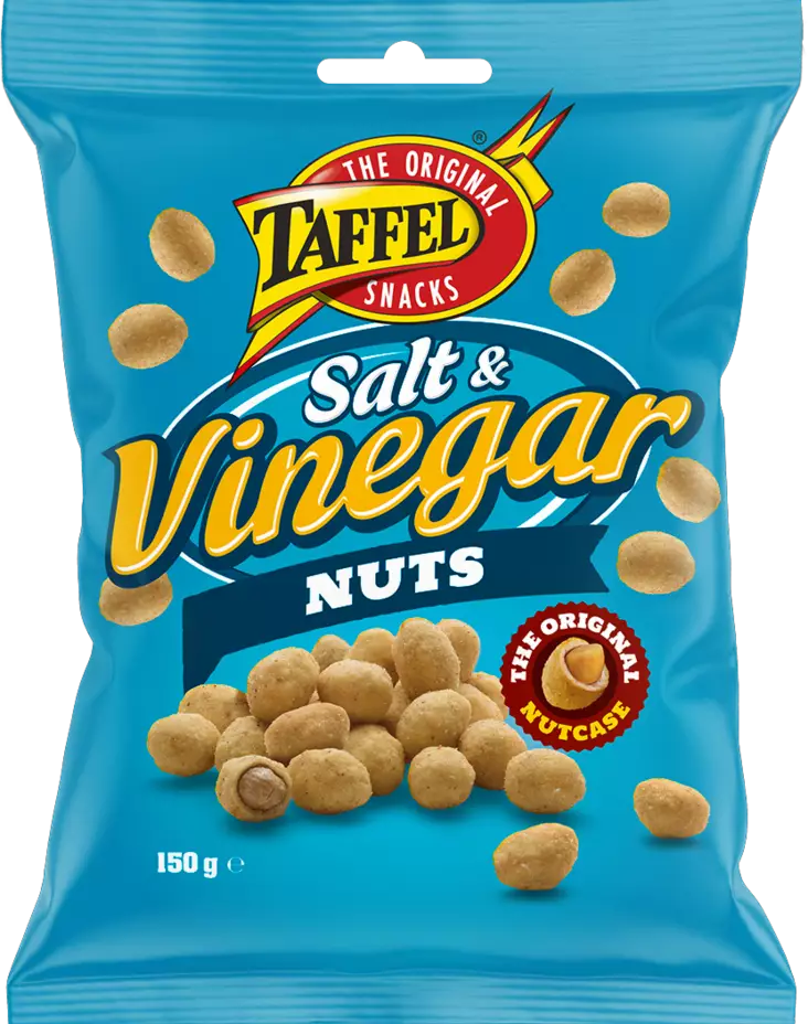 Taffel pähkinä Salt Vinegar Nuts 150g - Sipsit, snacksit ja pähkinät - 6410381092756 - 1