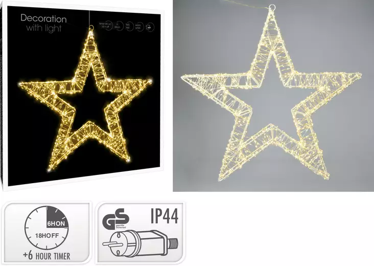 Tähtivalo 38cm 960led lämmin valkoinen - Jouluvalot - 8720573053396 - 1