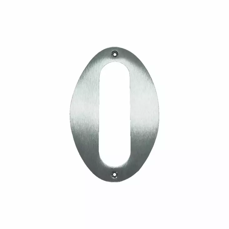 Talonumero 0 /150 mattakromi - Kyltit, opasteet ja numerot - 6414675110256 - 1