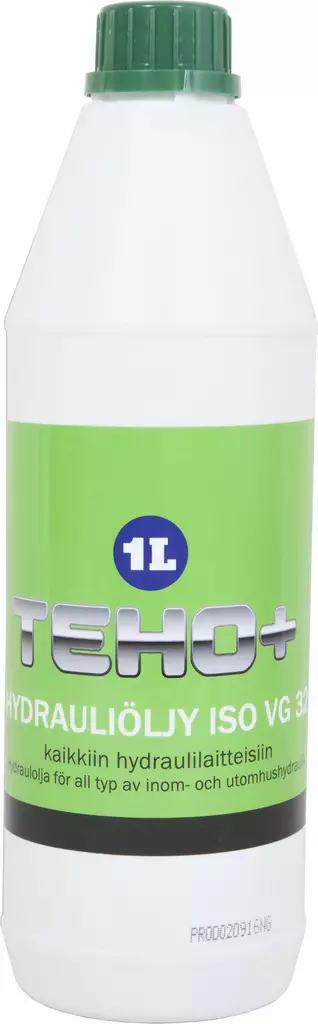 Teho+ Hydrauliöljy 32 1L - Hydrauliöljyt - 6417196775256 - 1