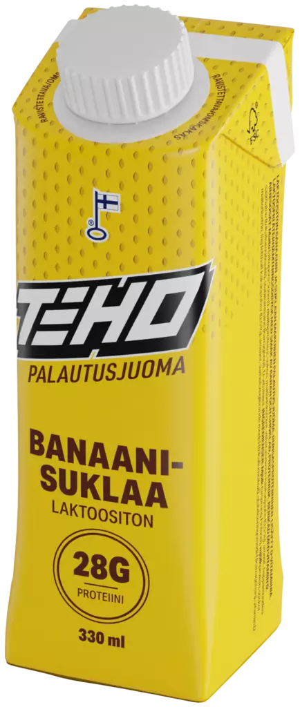 Teho palautusjuoma 0,33l banaani-suklaa - Urheiluravinteet ja -valmisteet - 6419800120926 - 1