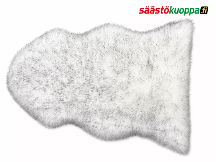 Tekoturkistalja 60x100cm valkoinen fox - Viltit - 6438159244916 - 1