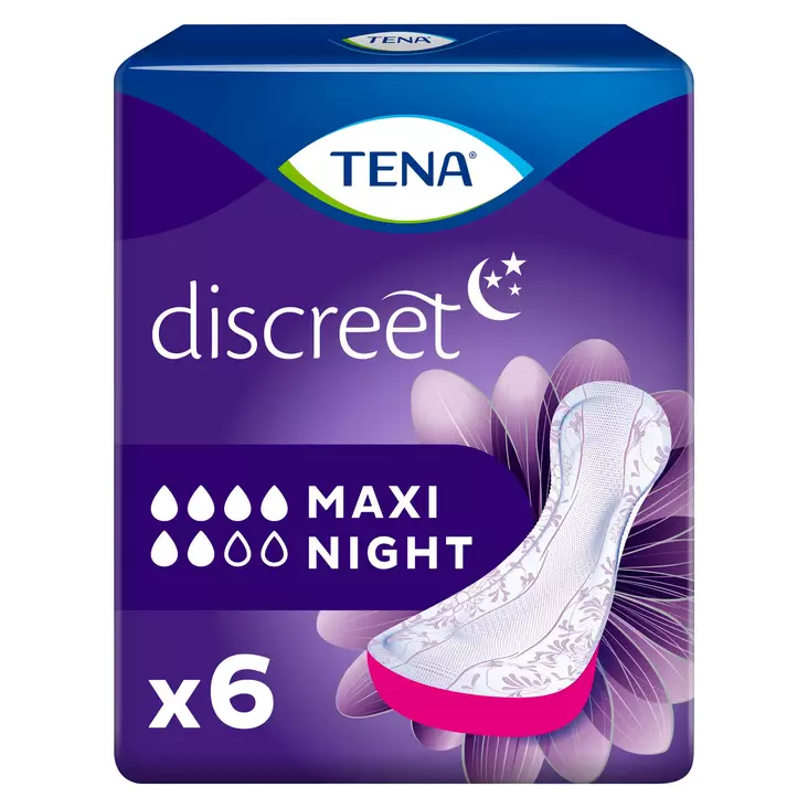 Tena discreet inkosuoja 6kpl Maxi Night - Inkotinenssisuojat - 7322540455236 - 1