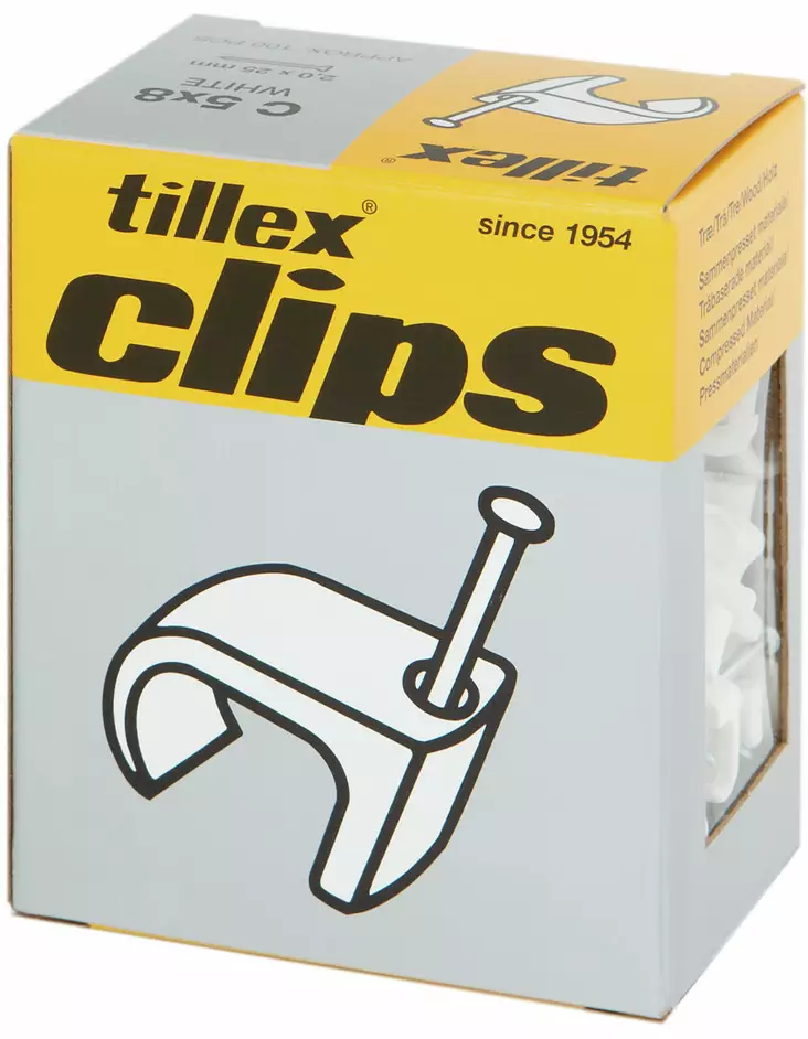 Tillex naulakiinnike C 3x5 1,2x20 - Kiinnikkeet ja nippusiteet - 5701925102316 - 1