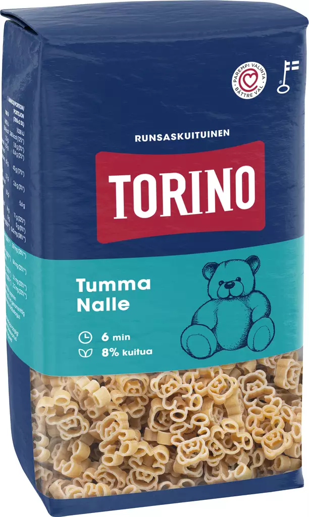 Torino tumma nalle pasta 500g - Pastat - 6416597870256 - 1