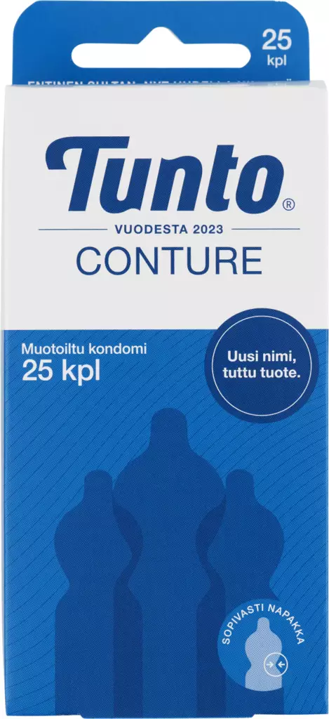 Tunto kondomi 25kpl Conture muotoiltu - Ehkäisy ja seksuaalisuus - 7310572200276 - 1