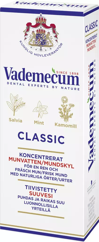 Vademacum Classic suuvesi 75ml - Suunhoitotarvikkeet & suuvedet - 7332531057936 - 1