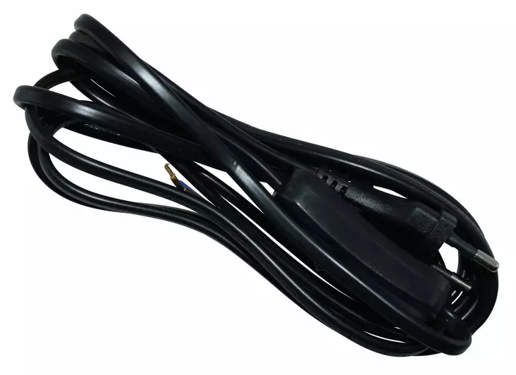 Välikytkinjohto 2+0,5m musta - Asennuskaapelit ja sähköjohdot - 6438140994066 - 1