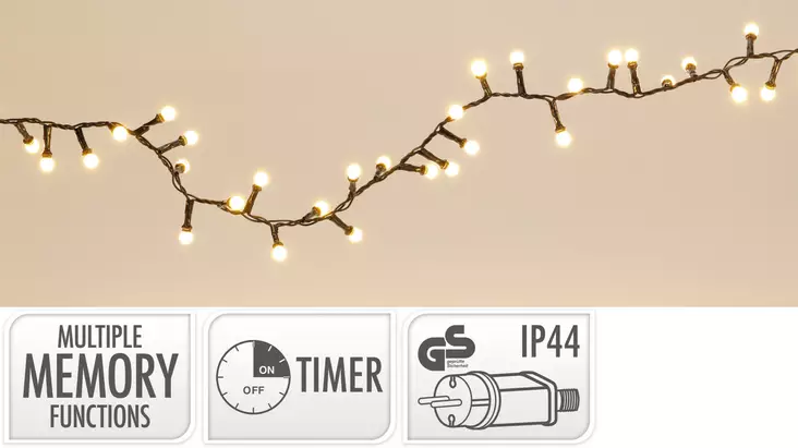 Valosarja Led 250 lämmin valk. IP44 - Jouluvalot - 8721461199196 - 1