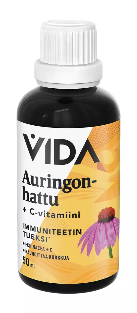 Vida Auringonhattu + C ravintolisä 50 ml - Vitamiinit ja mineraalit - 6430080441426 - 1