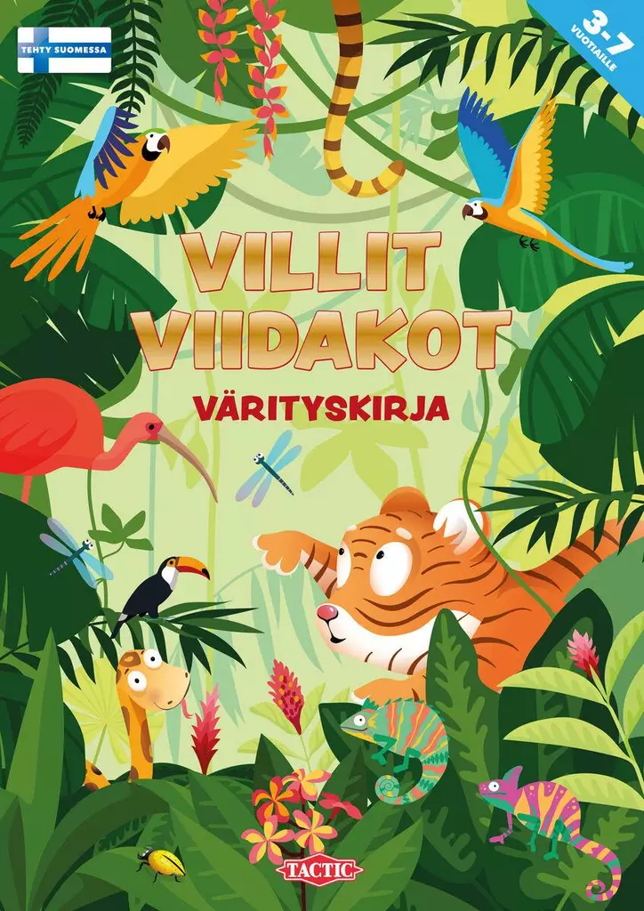 Tactic Villit viidakot värityskirja - Väritys- ja puuhakirjat - 6416739597386 - 1
