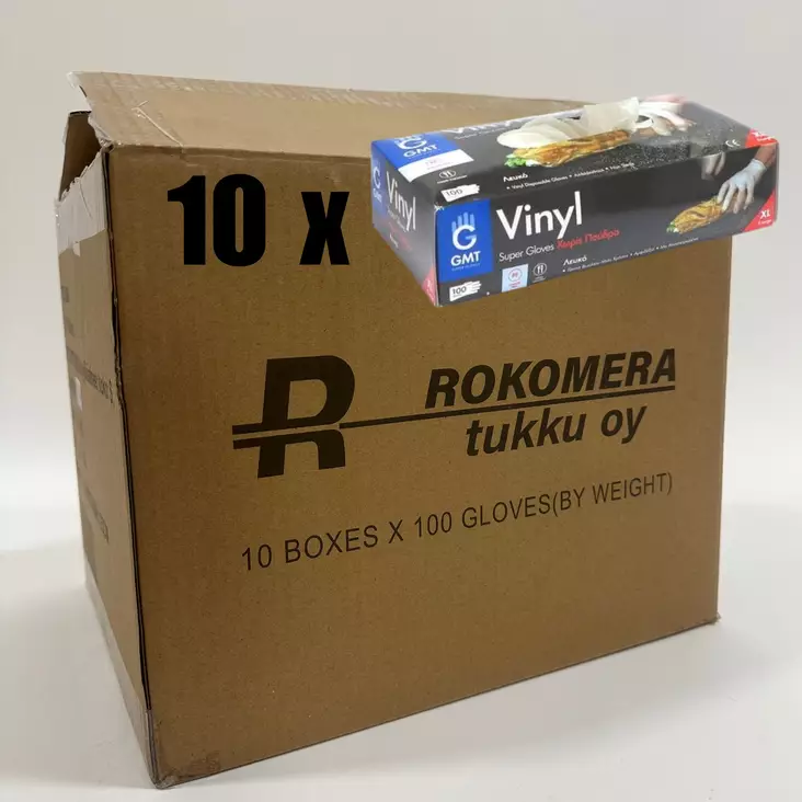 VINYYLIKÄSINE S 1000kpl/LTK Kertakäyttöinen kumihanska - Suojakäsineet - 6438159088046-6 - 1