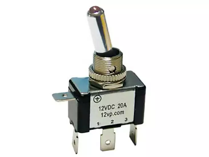 Vipukatkaisija led punainen ON-ON - Katkaisimet - 6419943542296 - 1