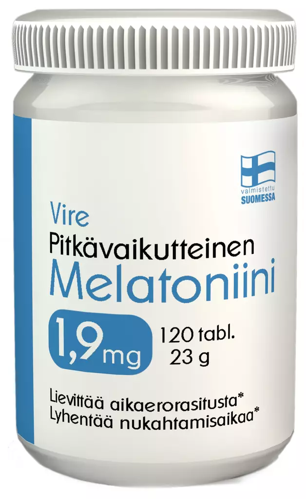 Vire Melatoniinivalmiste melatoniini 1,9 - Vitamiinit ja mineraalit - 6430067845056 - 1