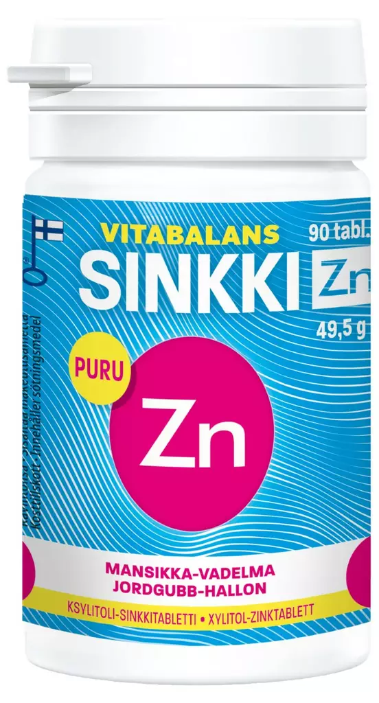 Vitabalans Sinkki Zn 90 tabl. - Vitamiinit ja mineraalit - 6410530032206 - 1