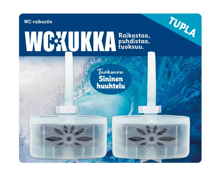 WC Kukka wc-raikastin 2x40g Sininen huuh - Ilmanraikastimet ja wc-raikastimet - 6412203102506 - 1