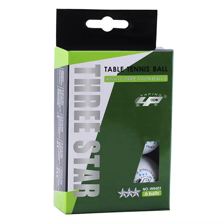Yaping pöytätennispallot valkoinen 6kpl - Pallot - 6922717294036 - 1